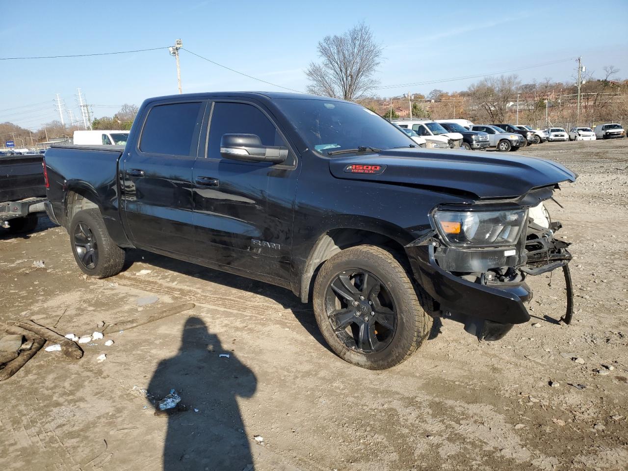 2020 RAM 1500 VIN 1C6SRFFT8LN147362 Copart auction photo, front end damage thumbnail 4