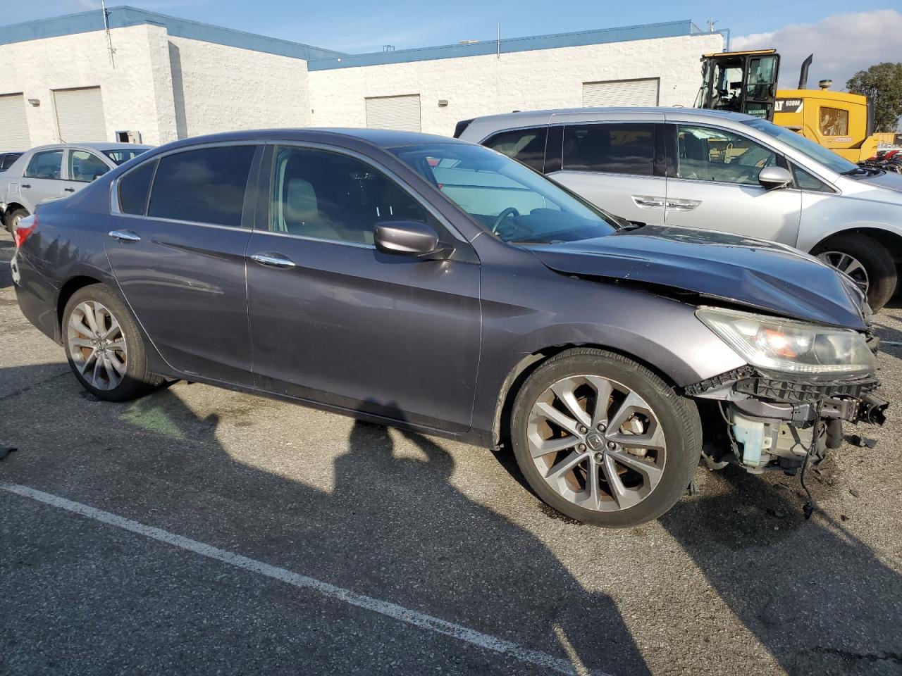 2015 Honda Accord VIN 1HGCR2F5XFA210224 Copart auction photo, front end / side damage thumbnail 4