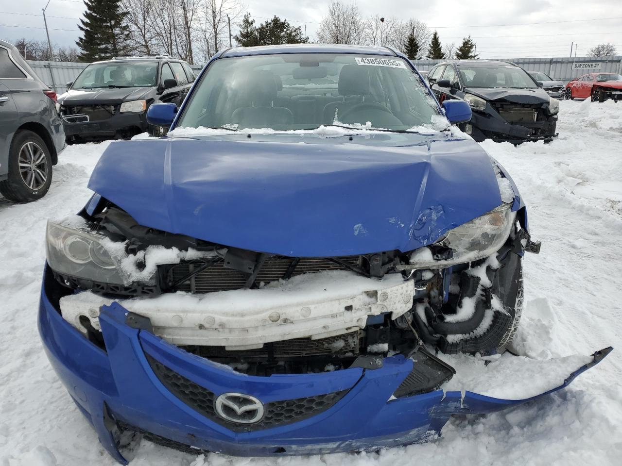 2009 Mazda 3 VIN JM1BK32F391254394 Copart auction photo, front end / side damage thumbnail 5