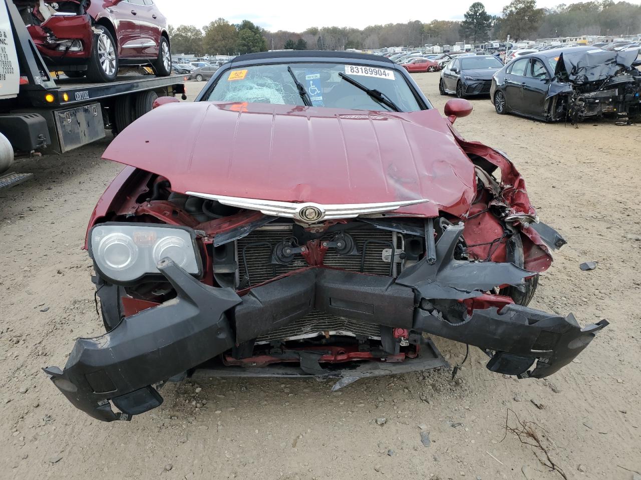 2005 Chrysler Crossfire VIN 1C3AN55L45X059075 Copart auction photo, front end / minor dent/scratches damage thumbnail 5