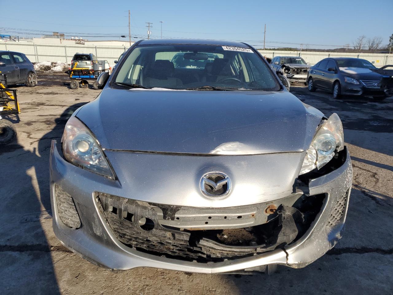 2013 Mazda 3 VIN JM1BL1UP1D1755249 Copart auction photo, front end damage thumbnail 5
