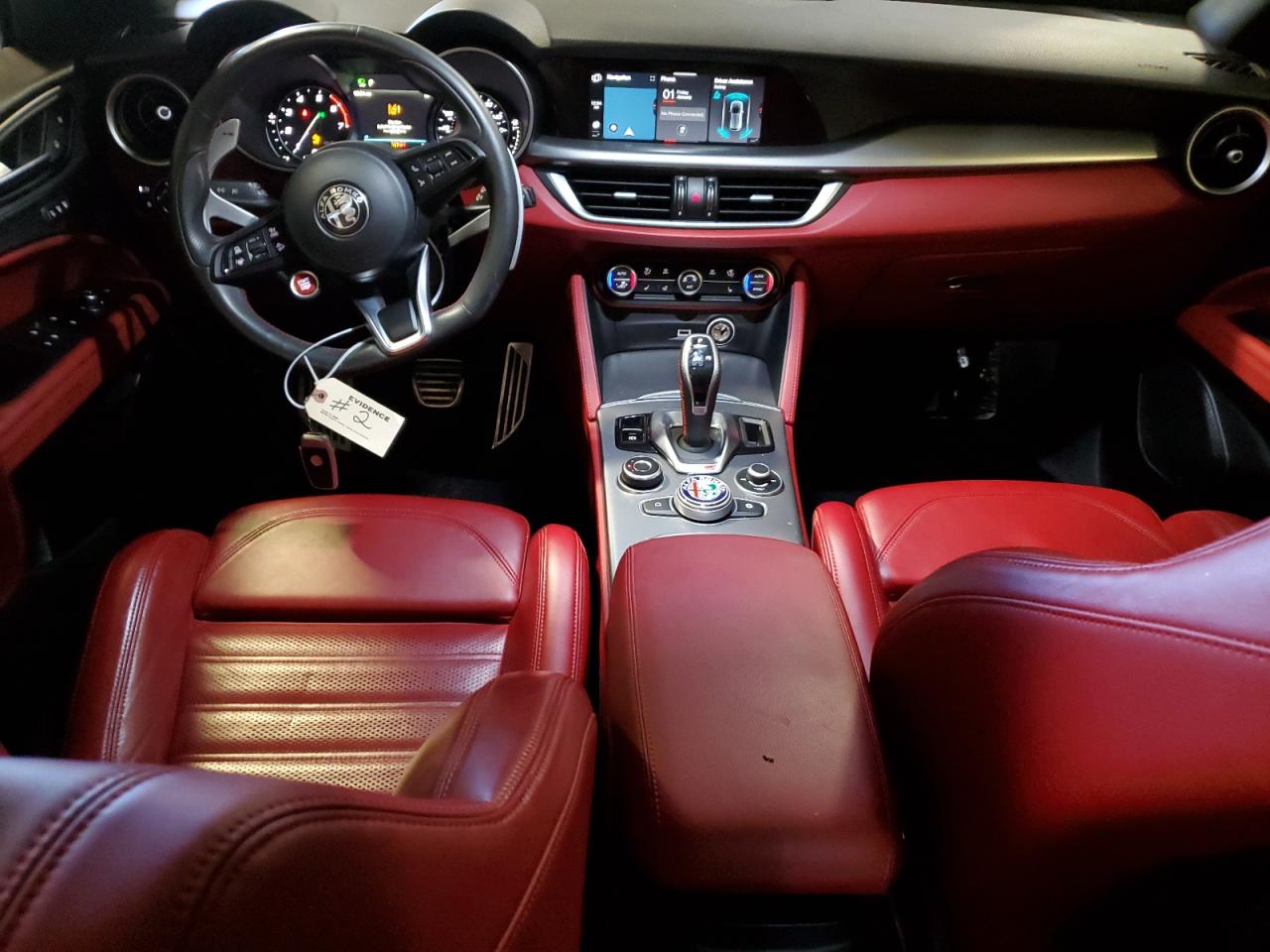 2021 Alfa Romeo Stelvio VIN ZASPAKBN4M7D00807 Copart auction photo, front end damage thumbnail 8