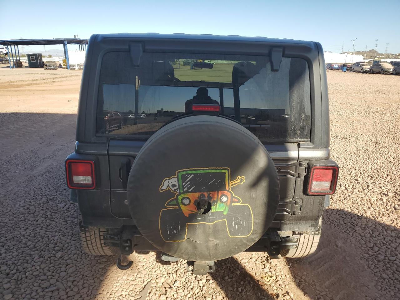 2019 Jeep Wrangler VIN 1C4GJXAG4KW617837 Copart auction photo, rear end damage thumbnail 6