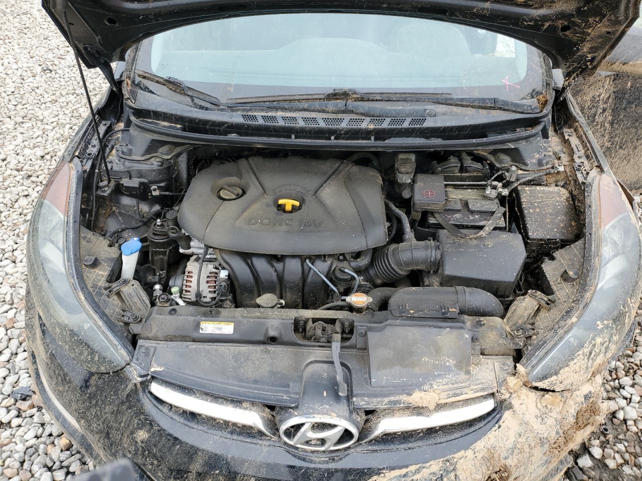 2013 Hyundai Elantra VIN 5NPDH4AE1DH179198 Copart auction photo, all over damage thumbnail 12