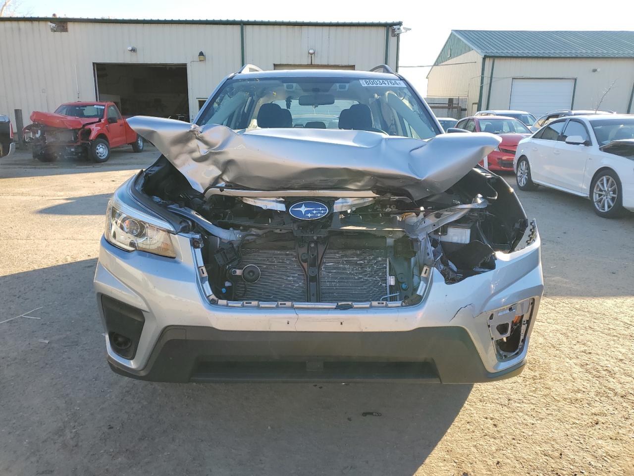 2020 Subaru Forester VIN JF2SKADC0LH407742 Copart auction photo, front end / side damage thumbnail 5