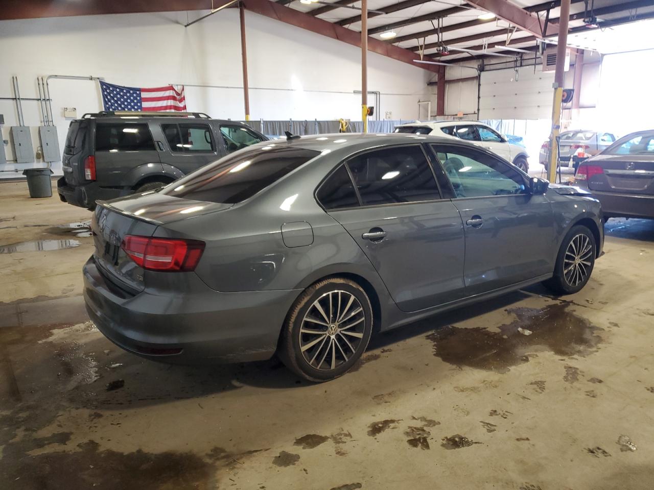 2015 Volkswagen Jetta VIN 3VWD17AJ2FM421669 Copart auction photo, front end damage thumbnail 3