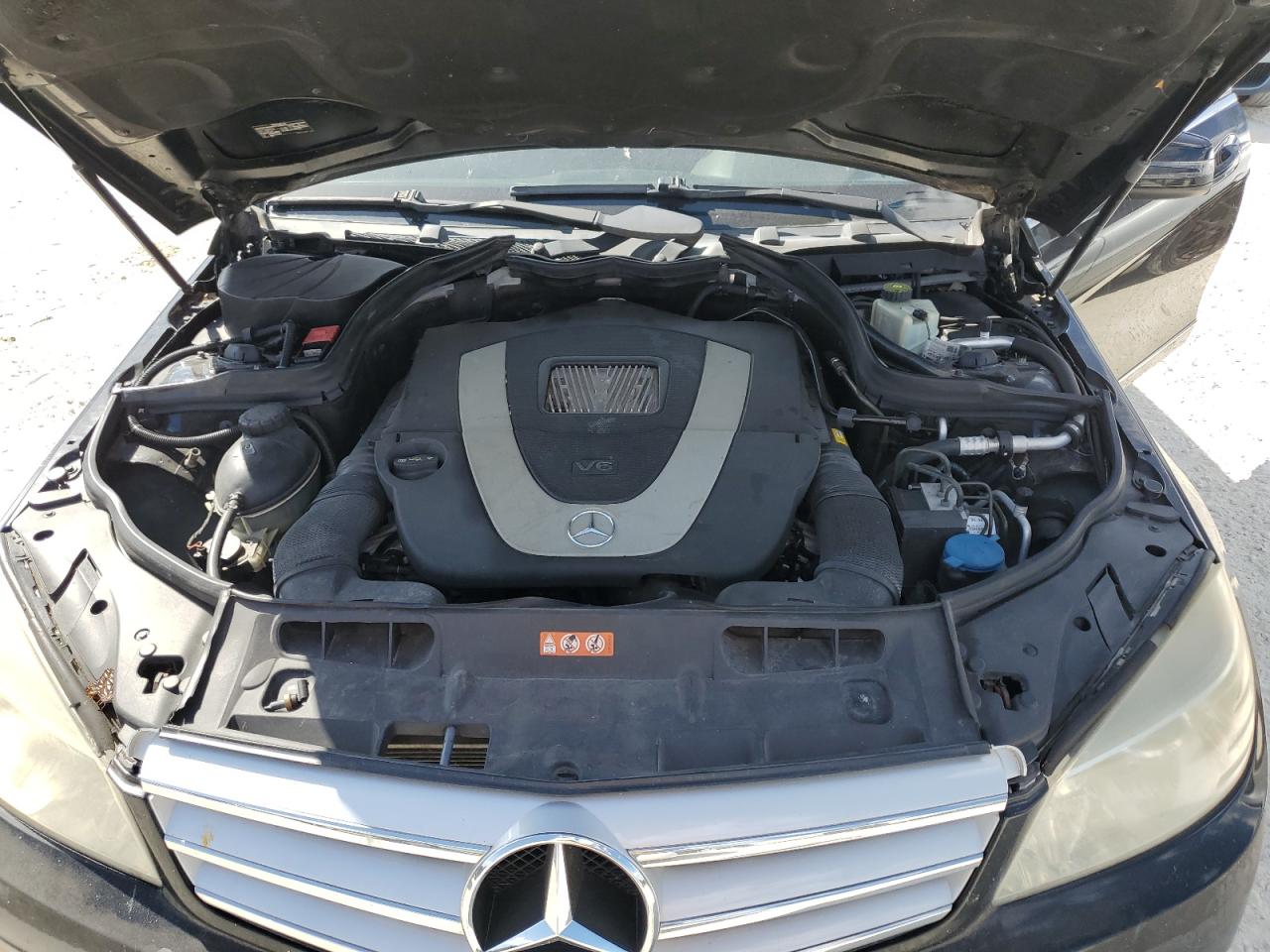 2010 Mercedes-Benz C-klasse VIN WDDGF8BB7AR102084 Copart auction photo, water/flood damage thumbnail 11