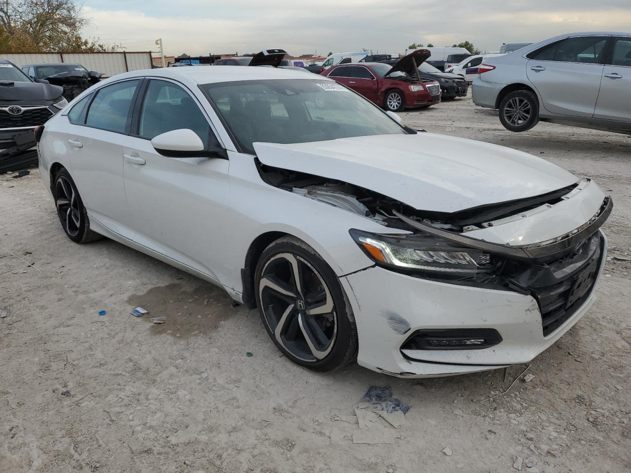2019 Honda Accord VIN 1HGCV1F30KA086947 Copart auction photo, rear end / front end damage thumbnail 4