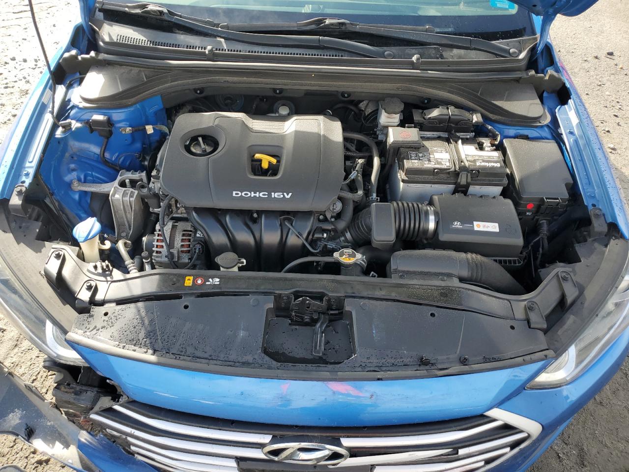 2017 Hyundai Elantra VIN KMHD84LFXHU064256 Copart auction photo, front end damage thumbnail 12