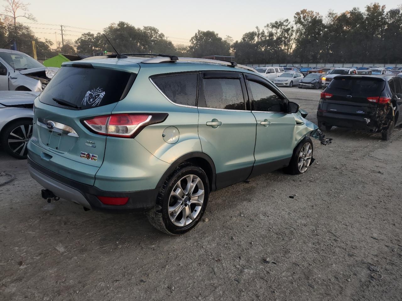 2013 Ford Escape VIN 1FMCU9H98DUA17695 Copart auction photo, front end damage thumbnail 3