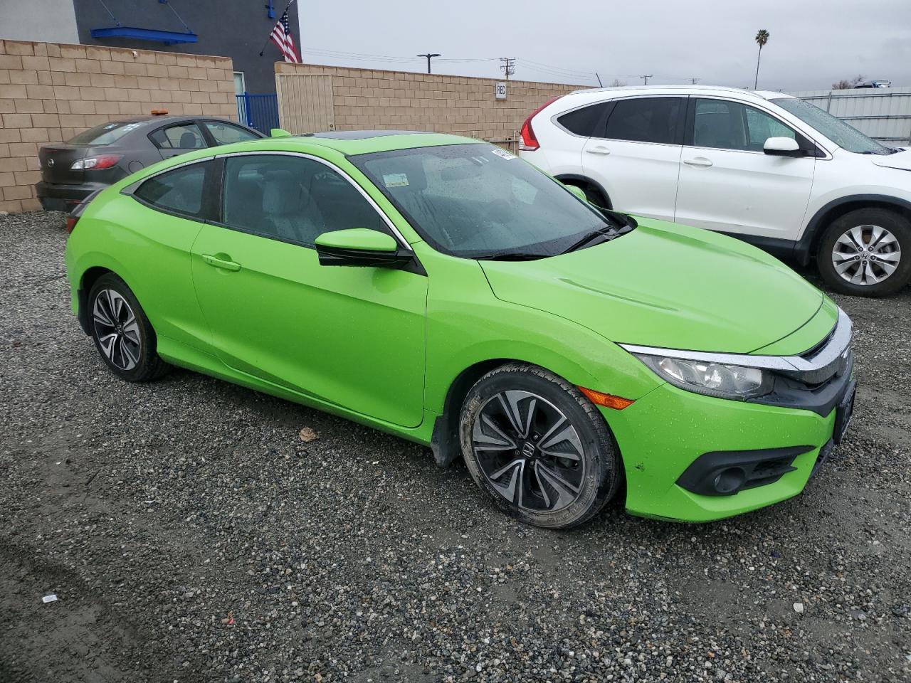 2016 Honda Civic VIN 2HGFC3B39GH353032 Copart auction photo, side / front end damage thumbnail 4