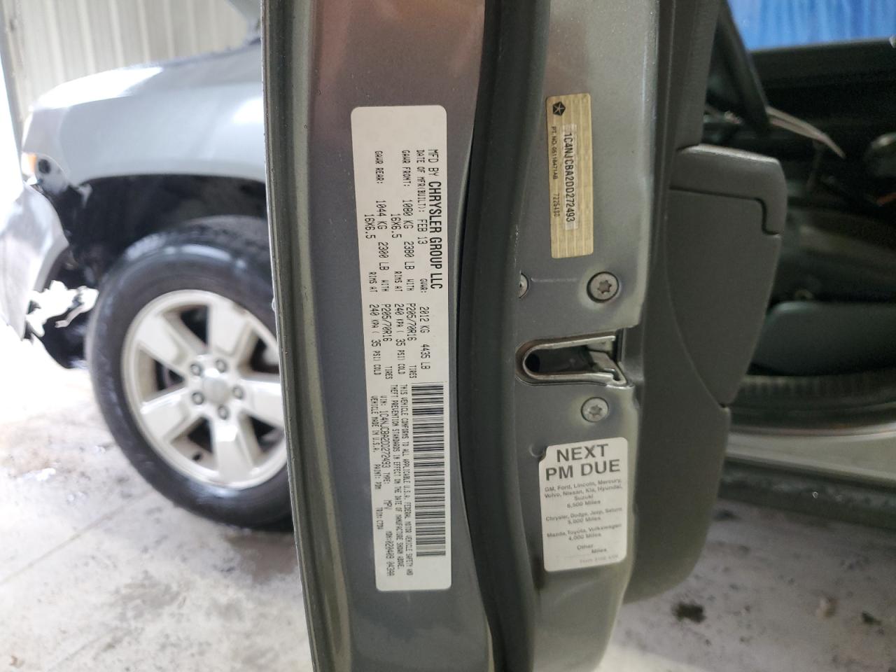 2013 Jeep Compass VIN 1C4NJCBA2DD272493 Copart auction photo, front end damage thumbnail 15
