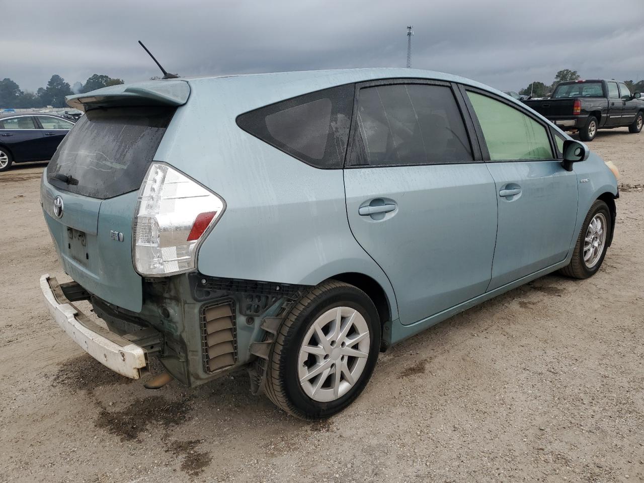 2013 Toyota Prius VIN JTDZN3EU9D3287395 Copart auction photo, all over damage thumbnail 3