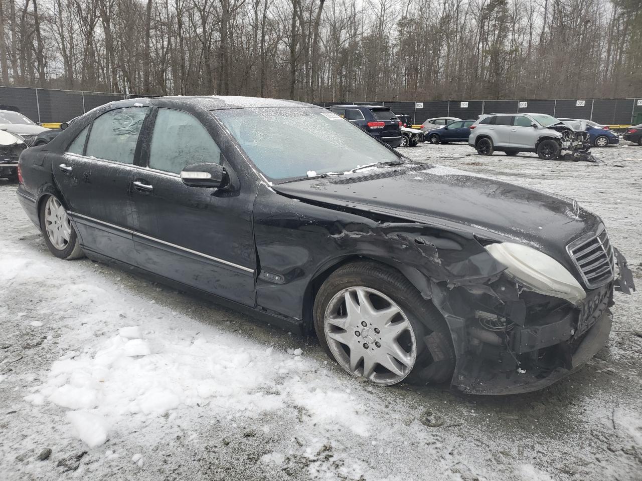 2003 Mercedes-Benz S-klasse VIN WDBNG70JX3A368203 Copart auction photo, front end damage thumbnail 4