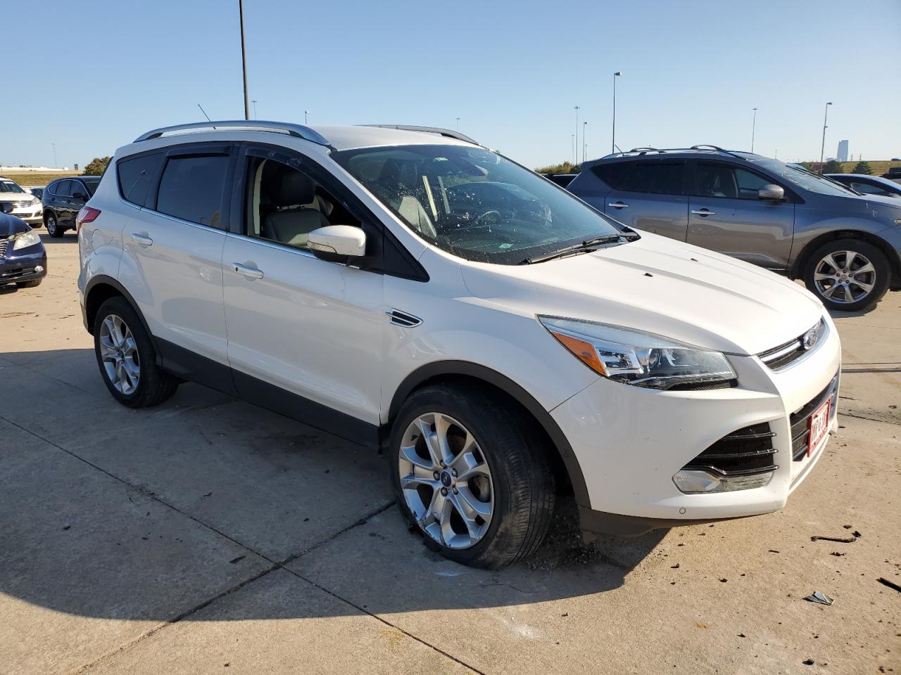 2014 Ford Escape VIN 1FMCU0JX5EUC58491 Copart auction photo, front end / mechanical damage thumbnail 4