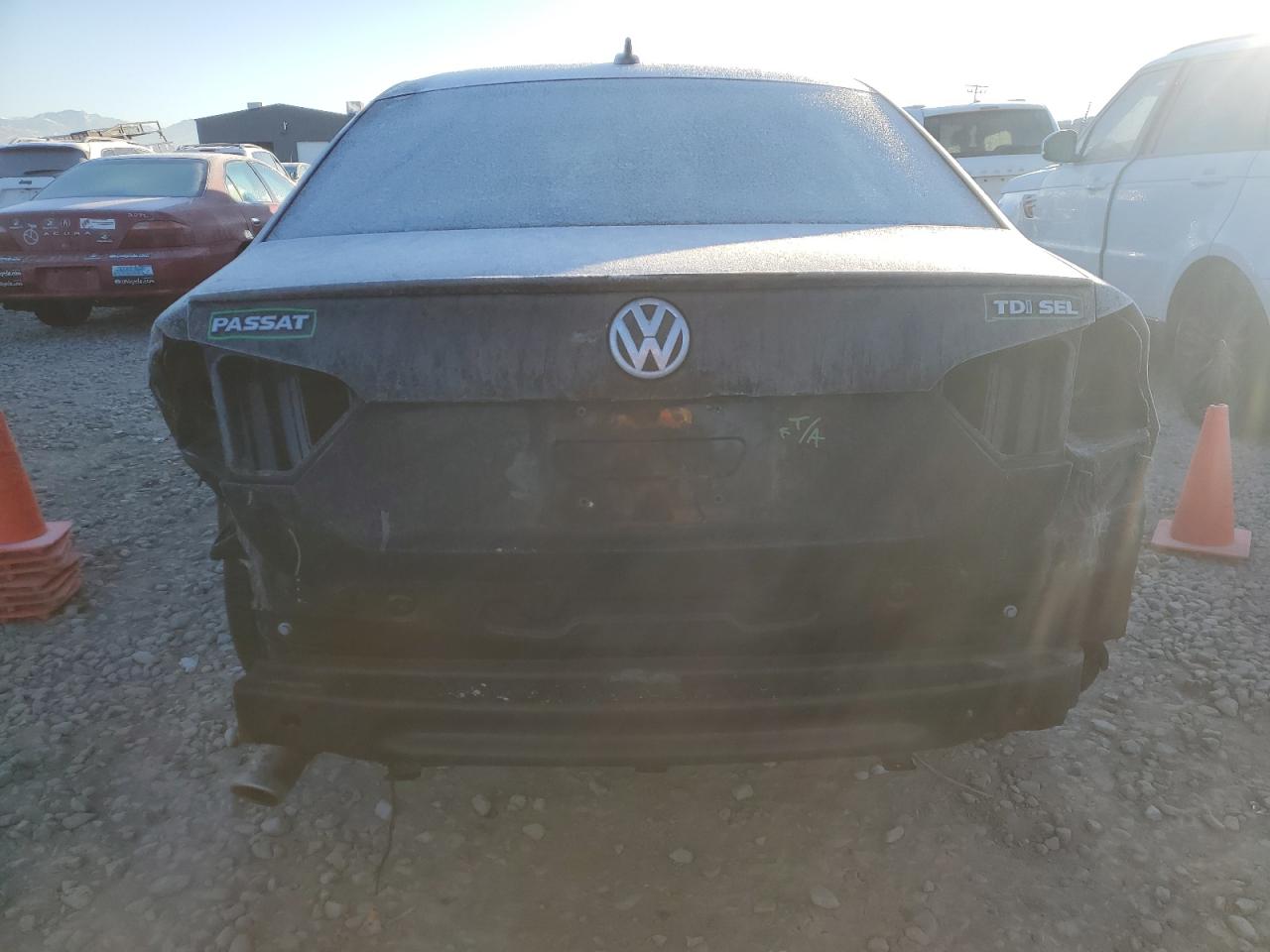 2014 Volkswagen Passat VIN 1VWCN7A33EC055352 Copart auction photo, rear end damage thumbnail 6