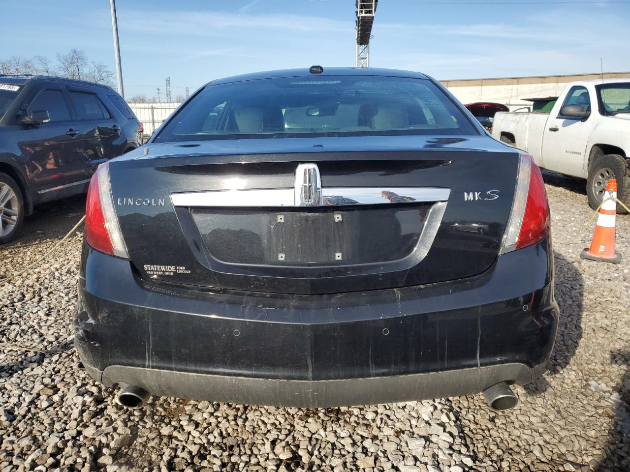 2010 Lincoln MKS VIN 1LNHL9DR2AG602362 Copart auction photo, rear end damage thumbnail 6