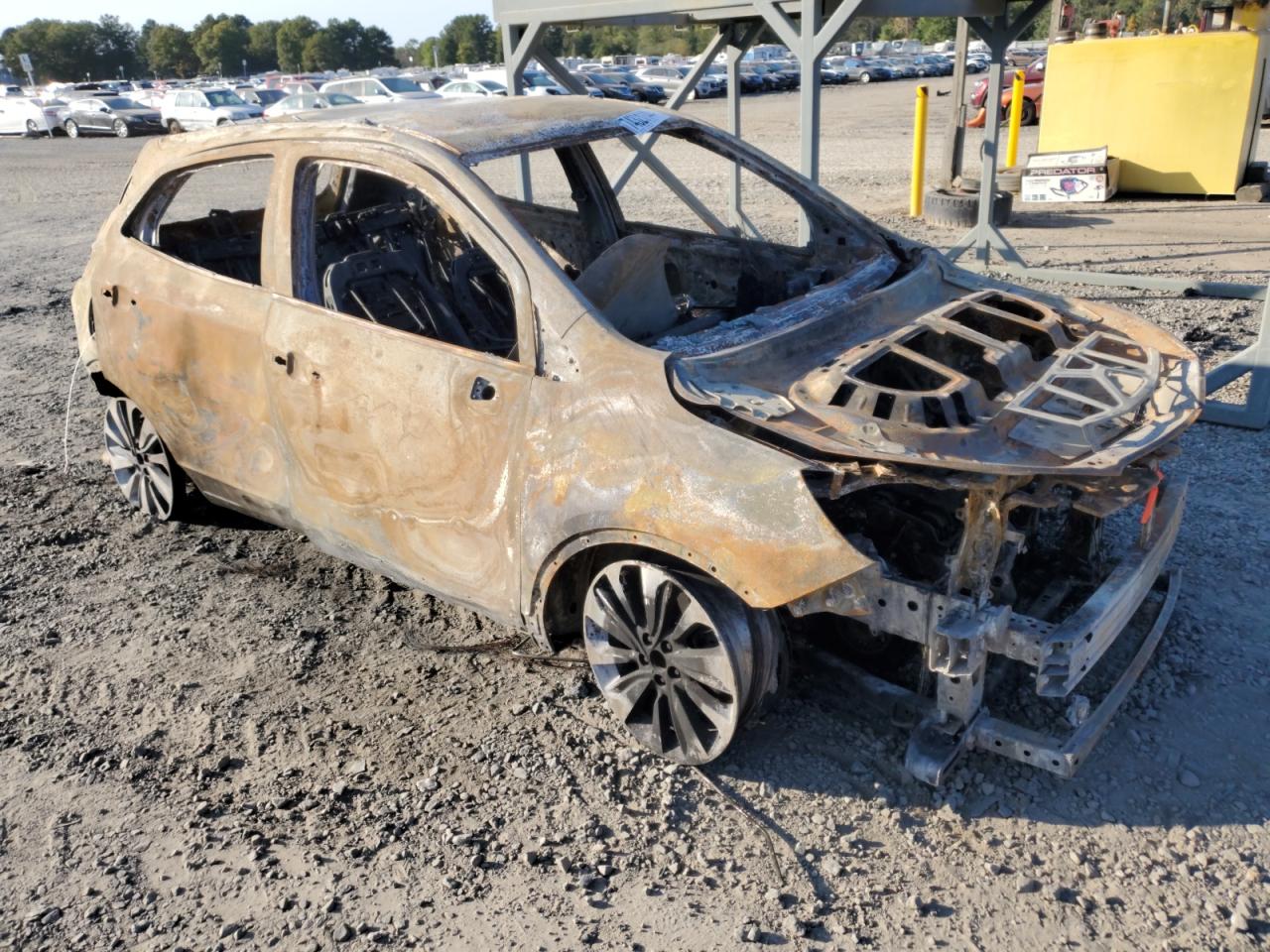 2018 Buick Encore VIN KL4CJASBXJB623527 Copart auction photo, burn damage thumbnail 4