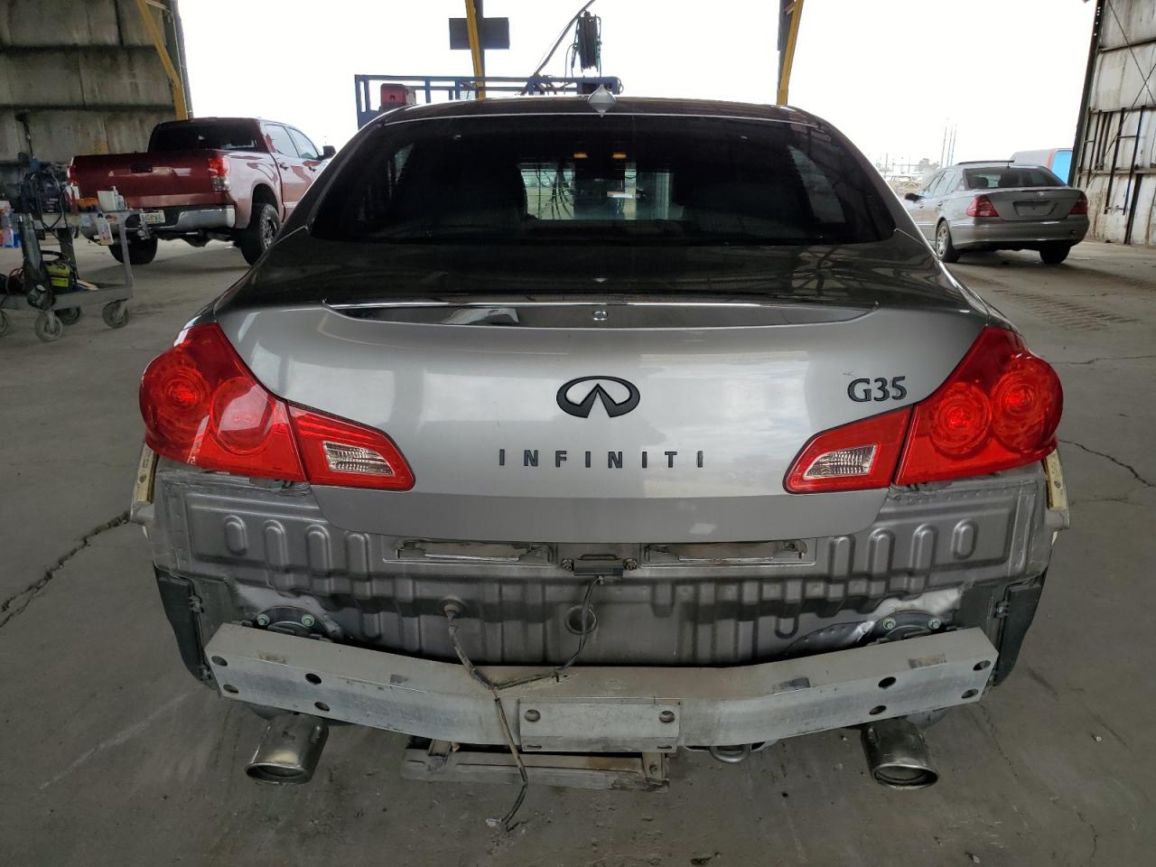 2008 Infiniti G VIN JNKBV61E68M224349 Copart auction photo, rear end damage thumbnail 6