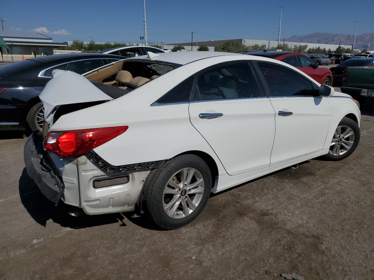 2013 Hyundai Sonata VIN 5NPEB4ACXDH803634 Copart auction photo, rear end damage thumbnail 3
