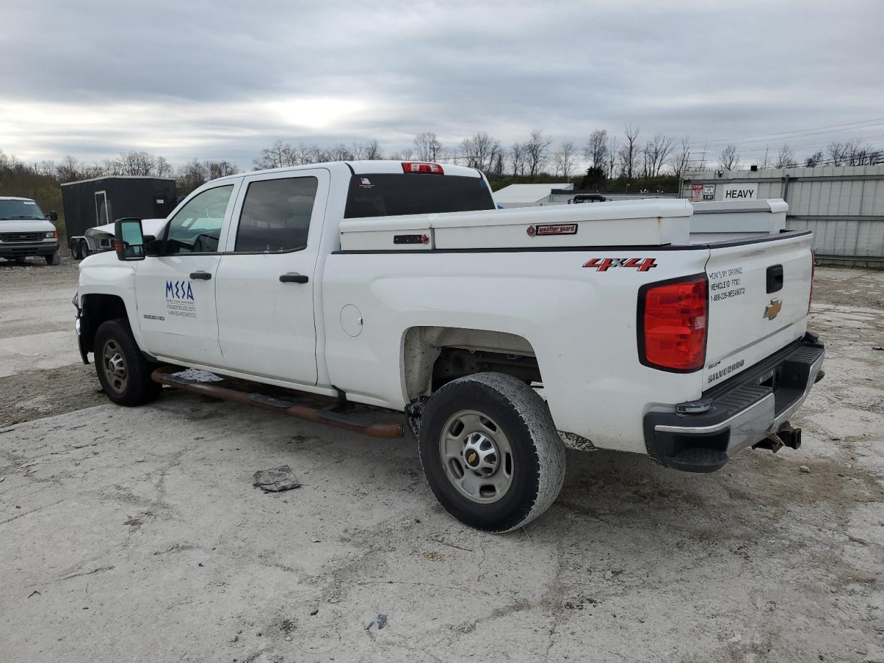 2019 Chevrolet Silverado VIN 1GC1KREG0KF217301 Copart auction photo, front end / side damage thumbnail 2