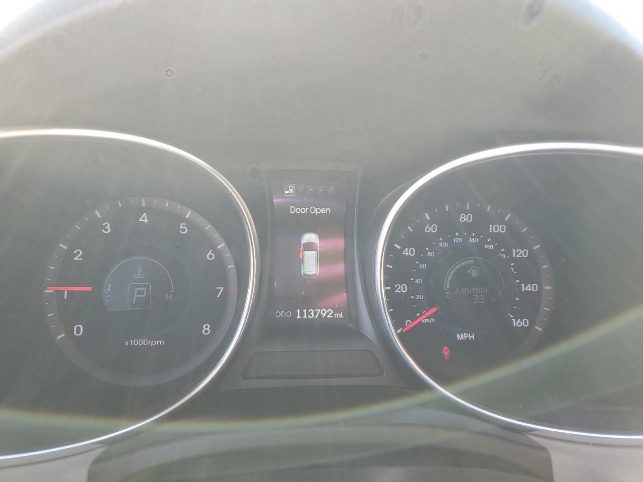 2014 Hyundai Santa Fe VIN 5XYZW3LA4EG159844 Copart auction photo, mechanical damage thumbnail 9
