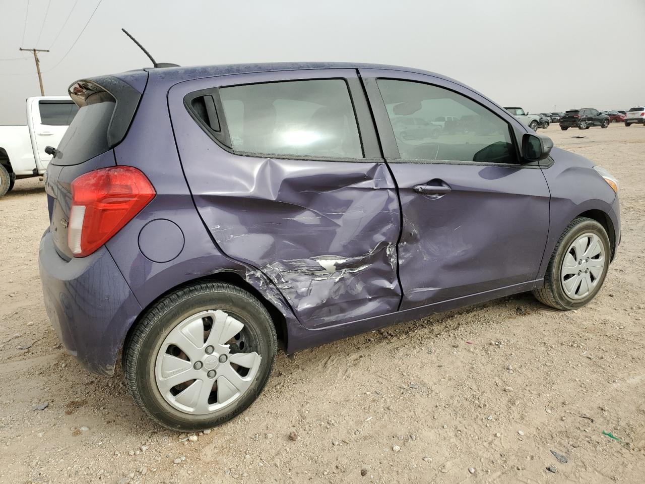 2017 Chevrolet Spark VIN KL8CB6SA9HC741007 Copart auction photo, side damage thumbnail 3