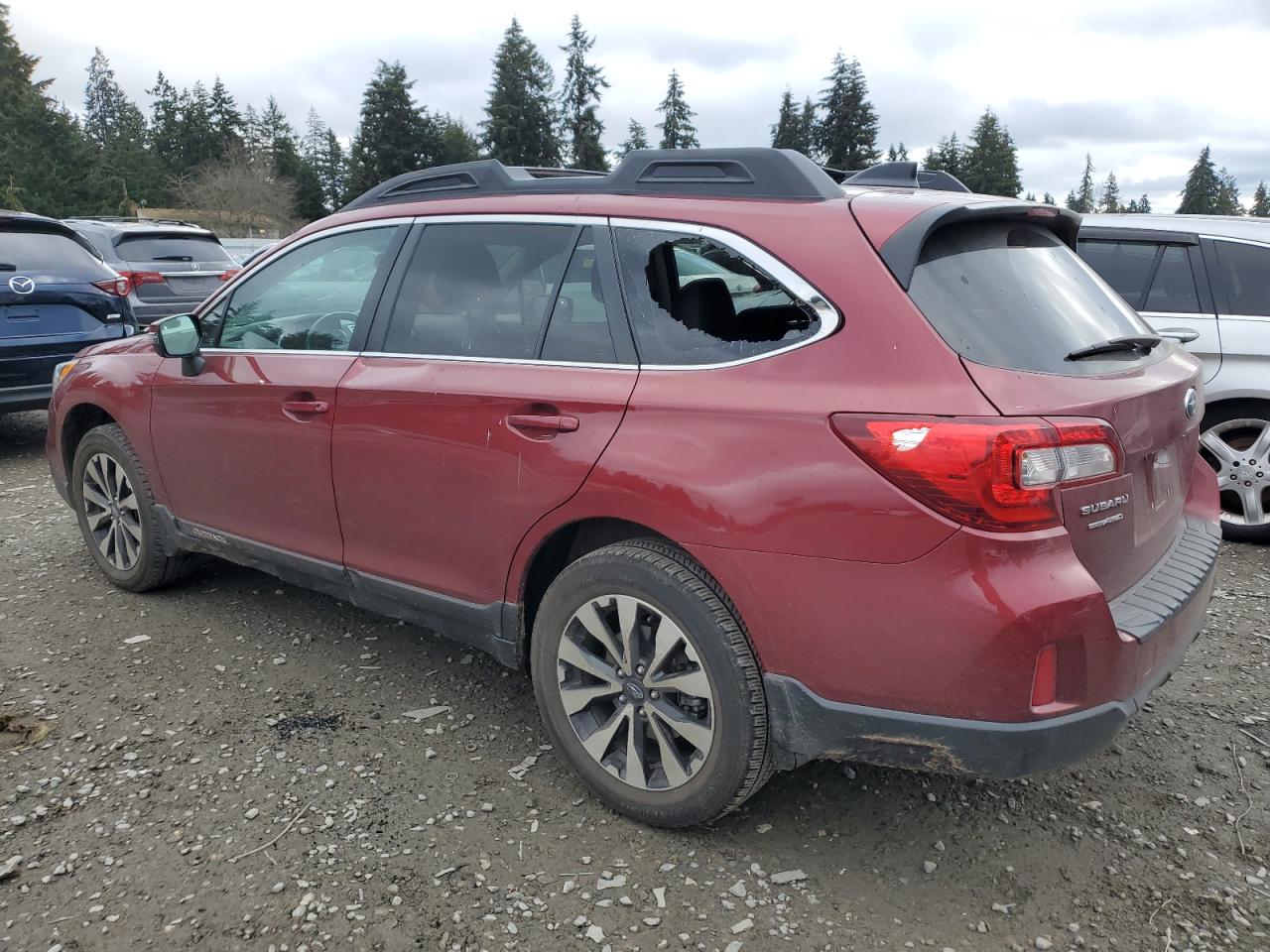 2016 Subaru Outback VIN 4S4BSANC5G3292471 Copart auction photo, side / top/roof damage thumbnail 2