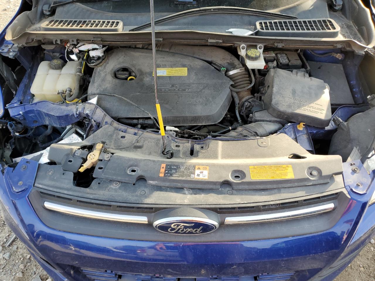 2014 Ford Escape VIN 1FMCU0GX1EUC35412 Copart auction photo, front end / mechanical damage thumbnail 12