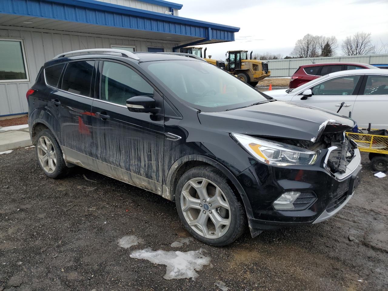 2019 Ford Escape VIN 1FMCU9J91KUA53168 Copart auction photo, front end / side damage thumbnail 4