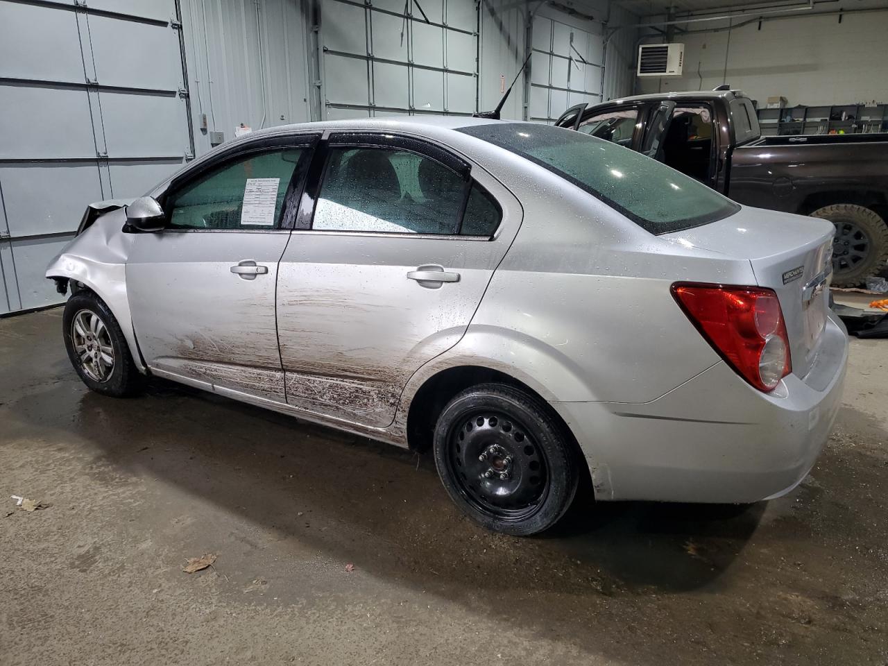 2014 Chevrolet Sonic VIN 1G1JC5SH9E4163007 Copart auction photo, front end / side damage thumbnail 2