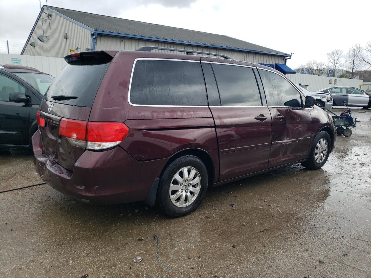 2010 Honda Odyssey VIN 5FNRL3H72AB076128 Copart auction photo, rear end / side damage thumbnail 3
