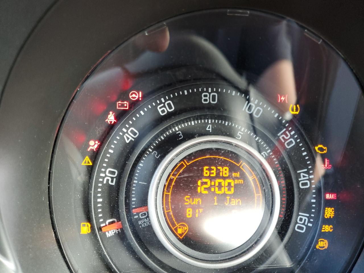 2014 Fiat 500 VIN 3C3CFFFH5ET288334 Copart auction photo, normal wear damage thumbnail 9