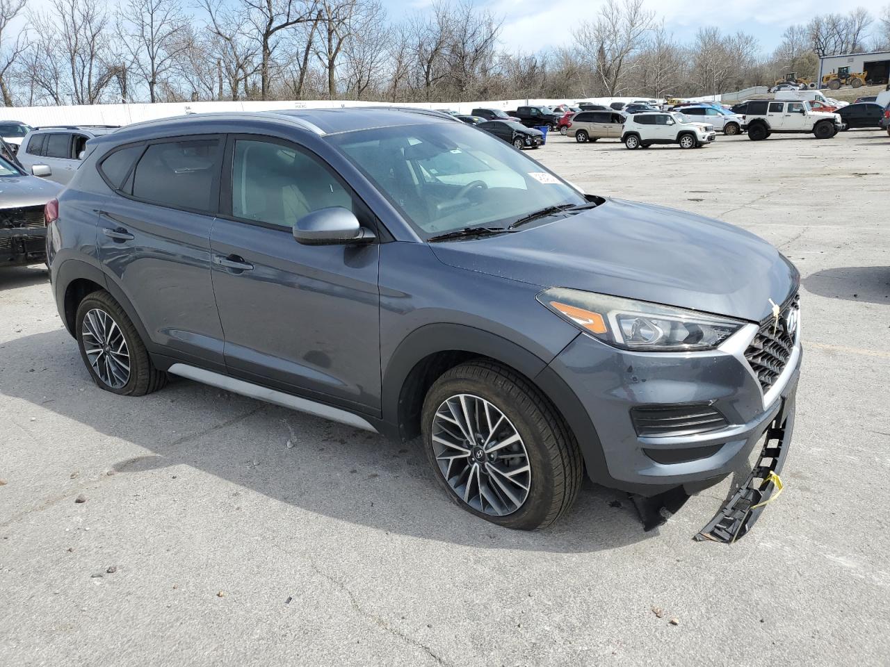2019 Hyundai Tucson VIN KM8J3CAL8KU901663 Copart auction photo, undercarriage damage thumbnail 4
