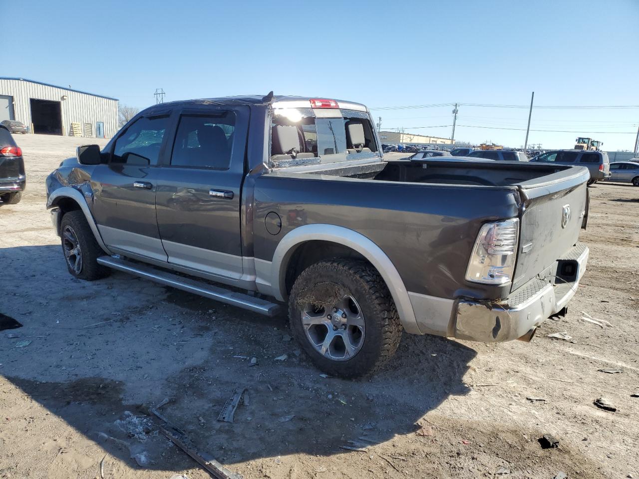 2014 RAM 1500 VIN 1C6RR7NT6ES318071 Copart auction photo, rollover damage thumbnail 2