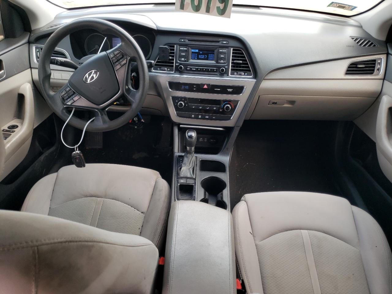 2015 Hyundai Sonata VIN 5NPE24AF3FH033340 Copart auction photo, rear end / vandalism damage thumbnail 8