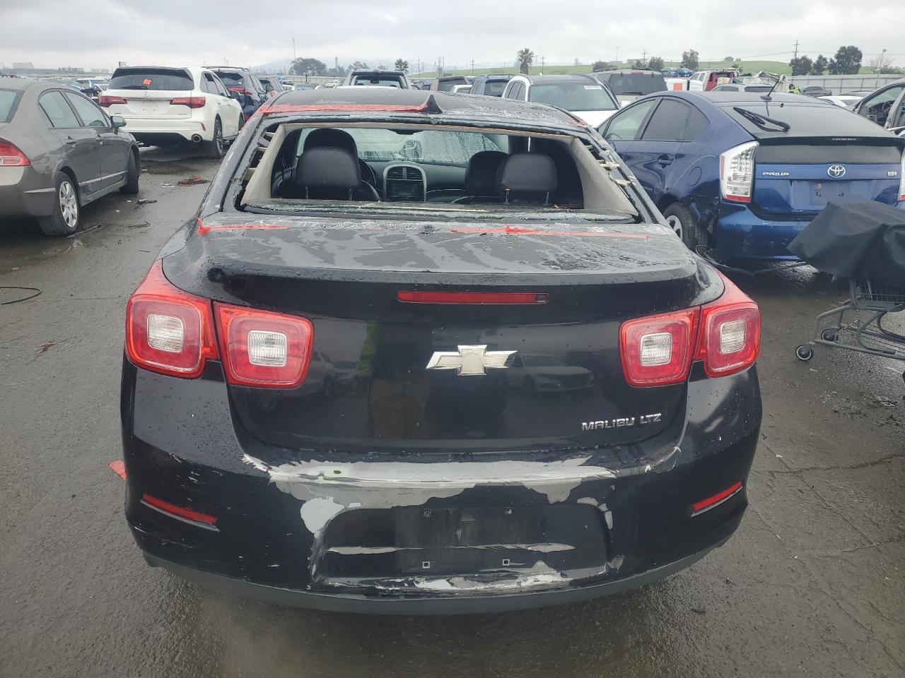 2013 Chevrolet Malibu VIN 1G11H5SA7DU123995 Copart auction photo, vandalism damage thumbnail 6