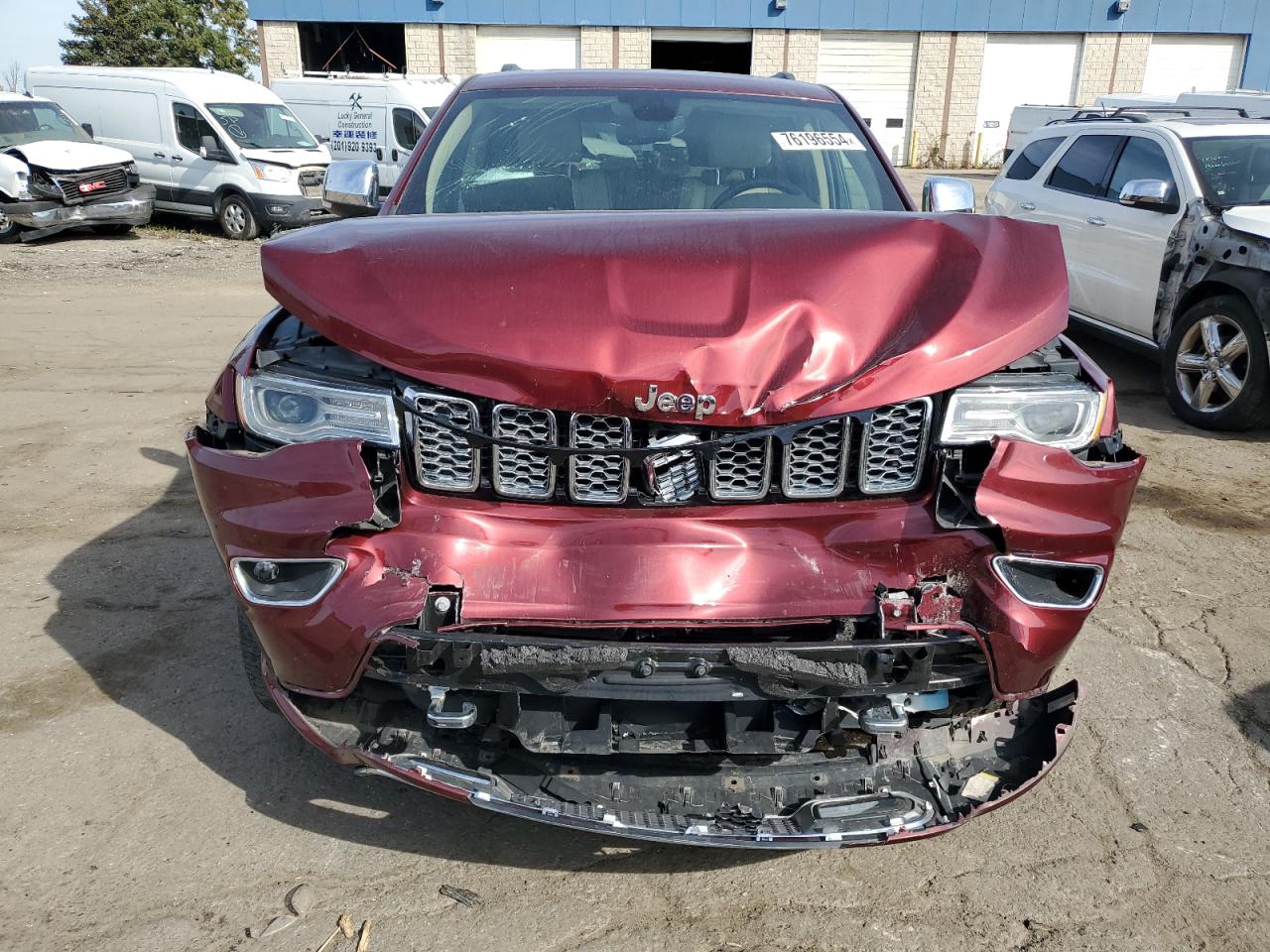 2021 Jeep Grand Cherokee VIN 1C4RJFCG4MC584875 Copart auction photo, front end damage thumbnail 5
