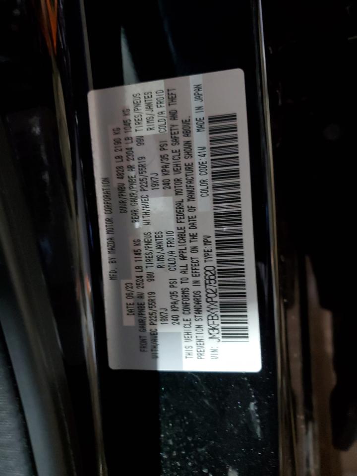 2023 Mazda CX-5 VIN JM3KFBXYXP0275620 Copart auction photo, front end / side damage thumbnail 13