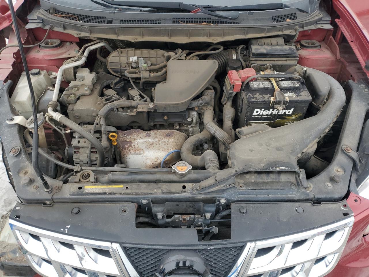2012 Nissan Rogue VIN JN8AS5MV7CW417848 Copart auction photo, front end / undercarriage damage thumbnail 13
