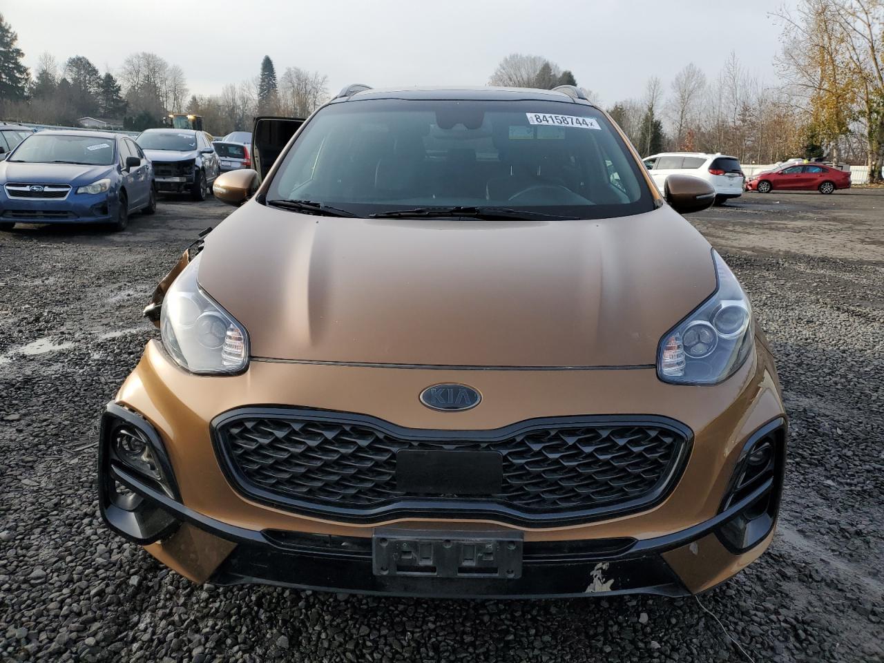 2021 KIA Sportage VIN KNDP6CACXM7851517 Copart auction photo, front end / undercarriage damage thumbnail 5