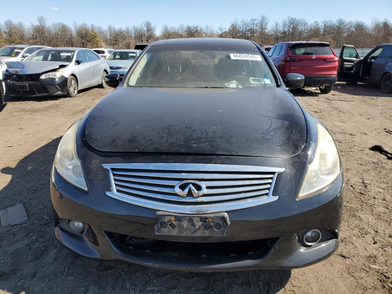 2011 Infiniti G VIN JN1CV6AR3BM410370 Copart auction photo, front end / rear end damage thumbnail 5