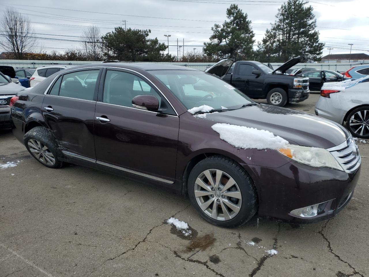 2011 Toyota Avalon VIN 4T1BK3DB6BU416223 Copart auction photo, side / rear end damage thumbnail 4