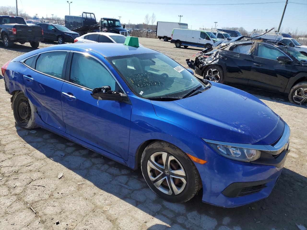 2016 Honda Civic VIN 19XFC2F55GE036221 Copart auction photo, rear end / minor dent/scratches damage thumbnail 4