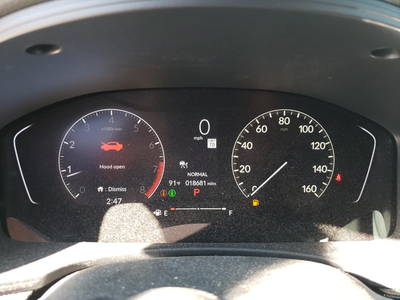 2024 Honda Civic VIN 2HGFE2F55RH543638 Copart auction photo, minor dent/scratches damage thumbnail 9