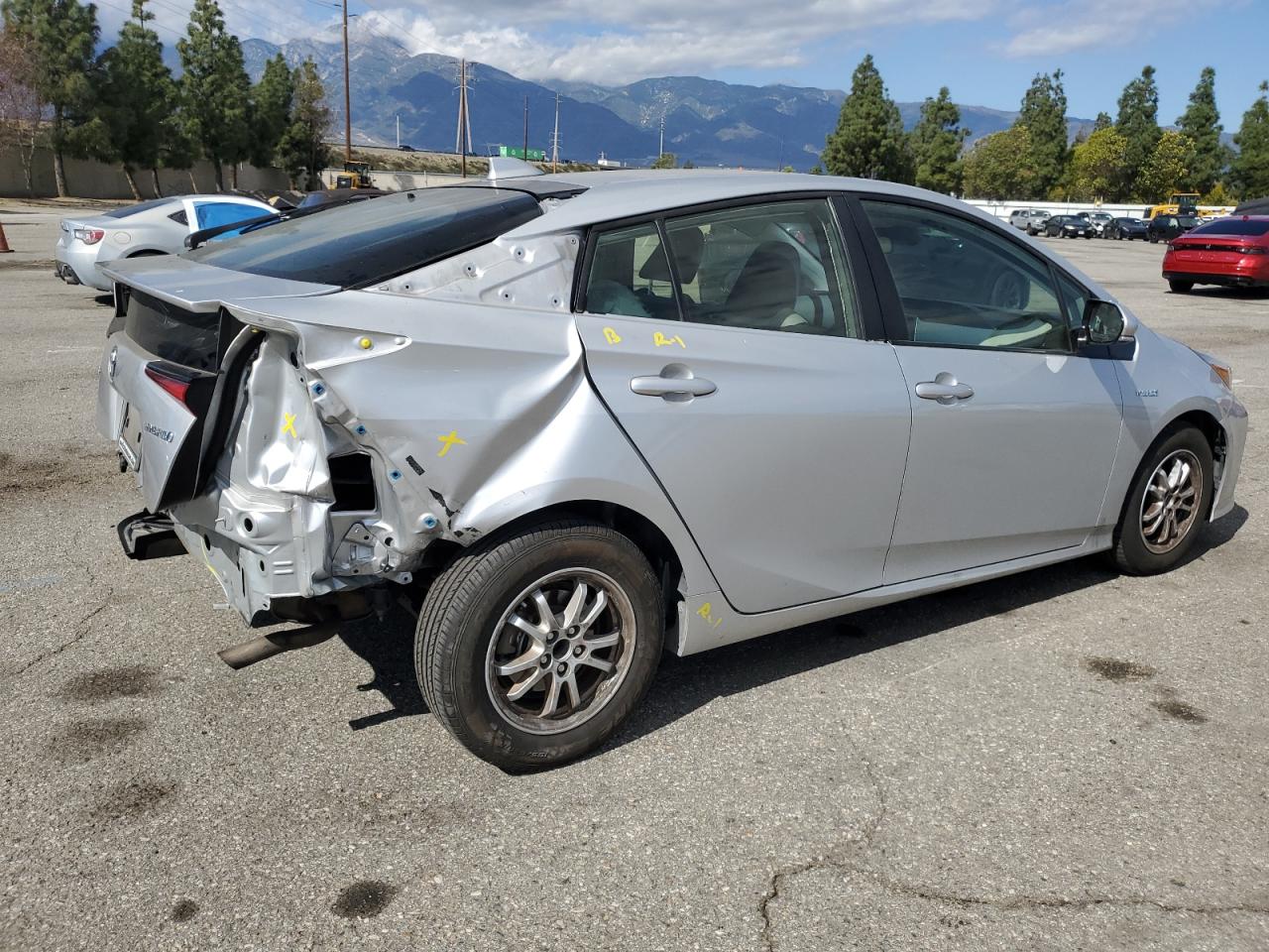 2020 Toyota Prius VIN JTDKARFU6L3126421 Copart auction photo, rear end damage thumbnail 3