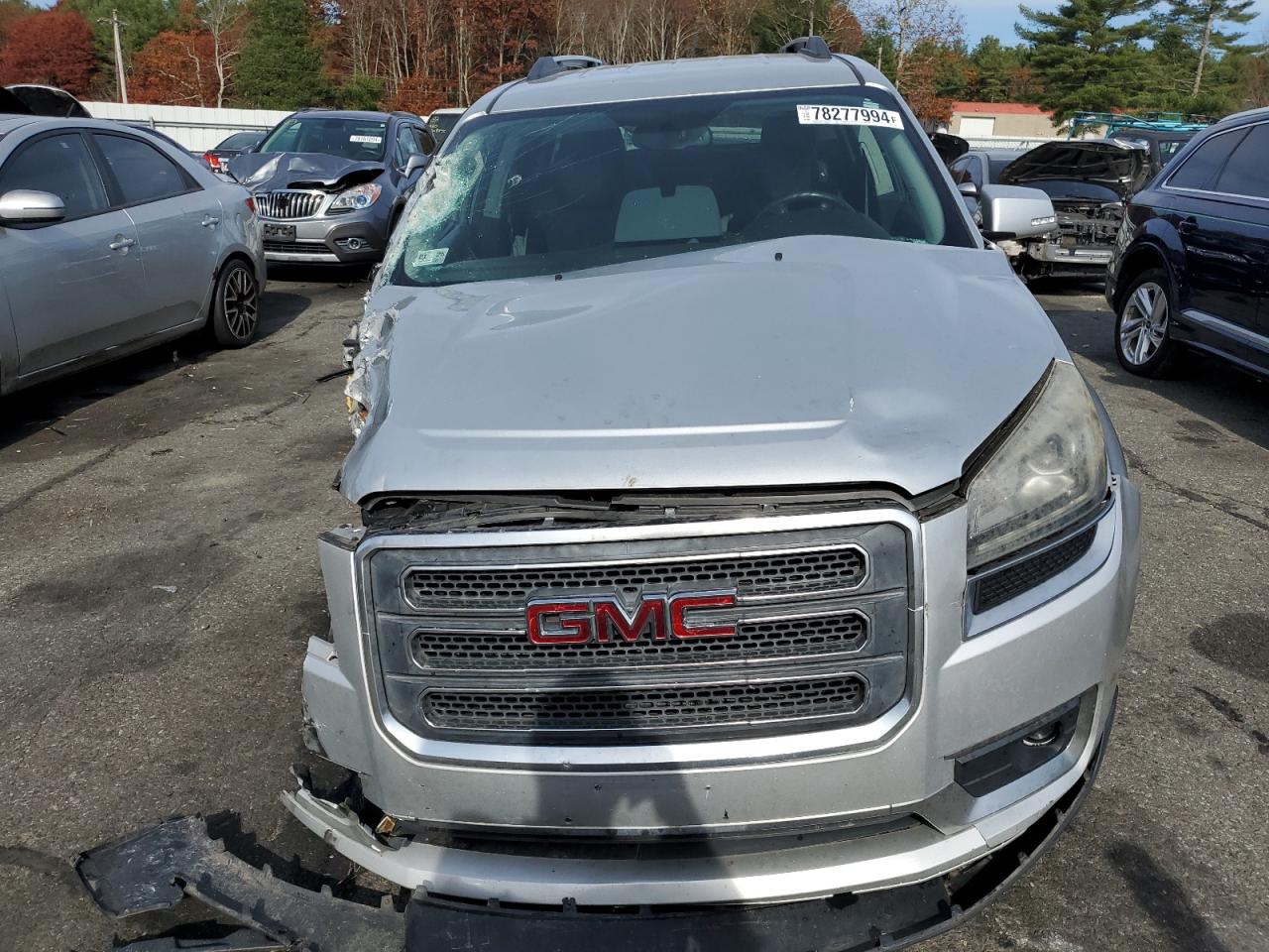 2013 GMC Acadia VIN 1GKKVRKD9DJ217291 Copart auction photo, front end / side damage thumbnail 5