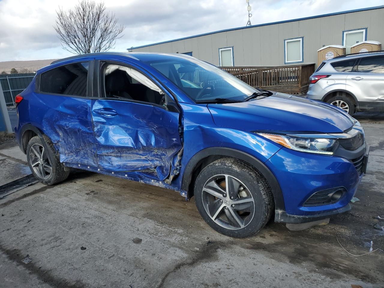 2021 Honda HR-V VIN 3CZRU6H5XMM750744 Copart auction photo, side damage thumbnail 4