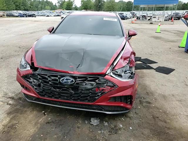 2023 Hyundai Sonata VIN KMHL64JA5PA289175 Copart auction photo, front end / side damage thumbnail 11