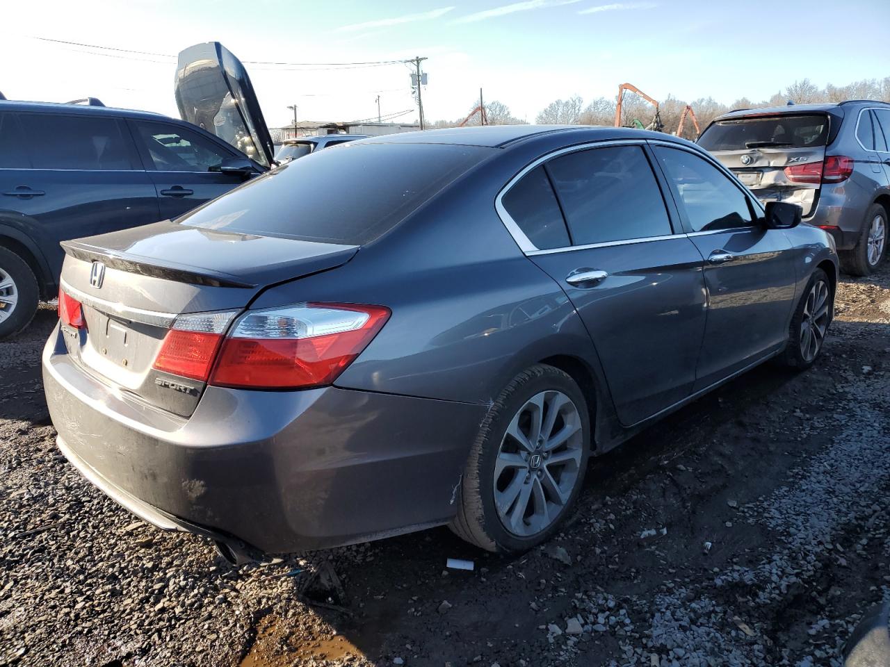 2014 Honda Accord VIN 1HGCR2F57EA141796 Copart auction photo, rear end damage thumbnail 3